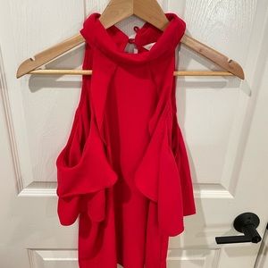 Lucky Brand red off-shoulder top